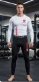 Komplet Zestaw Termoaktywny Rashguard Sportowy HONDA Koszulka Legginsy Treningowe