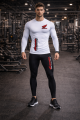 Komplet Zestaw Termoaktywny Rashguard Sportowy HONDA Koszulka Legginsy Treningowe