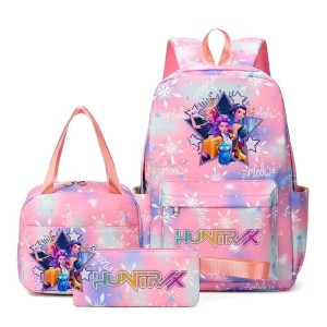  Zestaw szkolny dla dzieci 3 w 1 plecak torba K-Pop Demon Hunter + piórnik