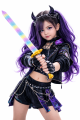 Kostiumowa Broń COSPLAY akcesoria miecz LED K-Pop Demon Hunter