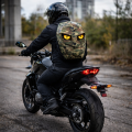 Plecak na kask motocyklowy wodoodporny HARD SHELL LED z podświetlanymi oczami