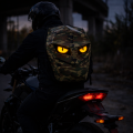 Plecak na kask motocyklowy wodoodporny HARD SHELL LED z podświetlanymi oczami