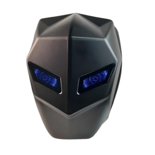 Plecak na kask motocyklowy CZARNY wodoodporny HARD SHELL LED z podświetlanymi oczami