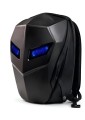 Plecak na kask motocyklowy CZARNY wodoodporny HARD SHELL LED z podświetlanymi oczami