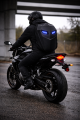 Plecak na kask motocyklowy CZARNY wodoodporny HARD SHELL LED z podświetlanymi oczami