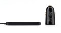 Ładowarka samochodowa bezprzewodowa Qi USB QC 3.0 PD 20W szybkie ładowanie 3w1 do auta