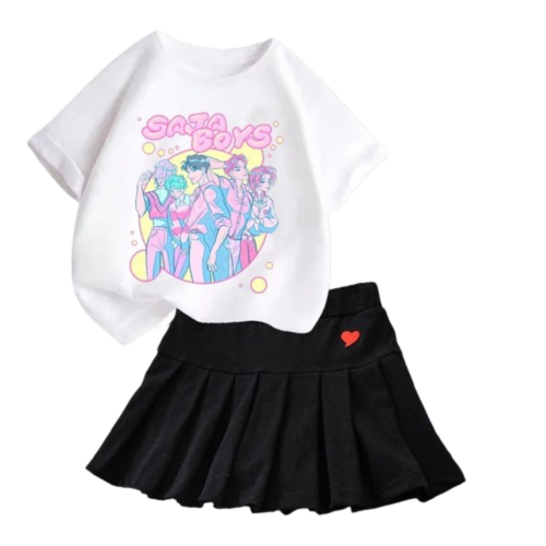 Zestaw dla dziewczynki K-Pop Demon Hunter komplet ubran roz.100-160