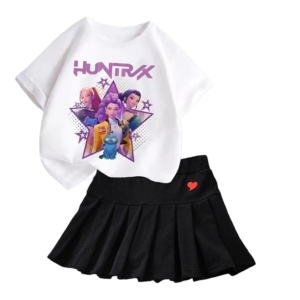 Zestaw dla dziewczynki K-Pop Demon Hunter komplet ubran roz.100-160