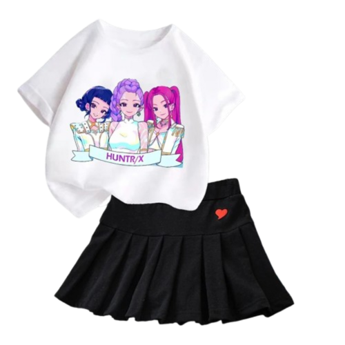 Zestaw dla dziewczynki K-Pop Demon Hunter komplet ubran roz.100-160