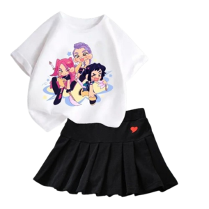 Zestaw dla dziewczynki K-Pop Demon Hunter komplet ubran roz.100-160