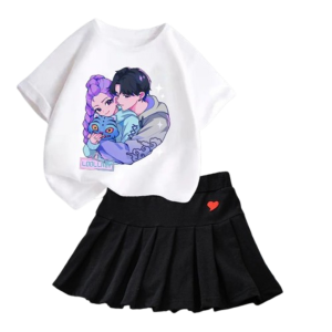 Zestaw dla dziewczynki K-Pop Demon Hunter komplet ubran roz.100-160