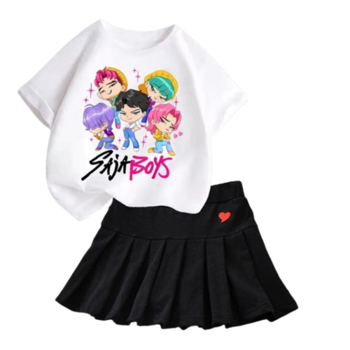 Zestaw dla dziewczynki K-Pop Demon Hunter komplet ubran roz.100-160