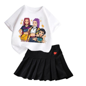 Zestaw dla dziewczynki K-Pop Demon Hunter komplet ubran roz.100-160