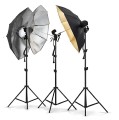Duży Zestaw oświetleniowy do fotografii i nagrań studio fotograficzne z green screen