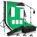 Profesjonalny Zestaw Studio Foto-Wideo Green Screen + Oświetlenie Softbox