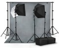 Profesjonalny Zestaw Studialny 2x Softbox + 2x Parasolka + System Teł