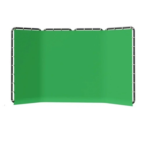Profesjonalny Panoramiczny Green Screen tło System 3-Panelowy 400x240 cm