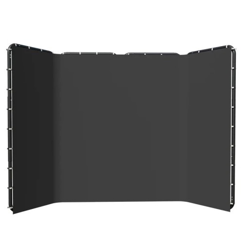 Profesjonalny Ekran Tło Czarne Studio – System 3-Panelowy 4 m x 2,4 m