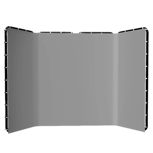 Profesjonalny Ekran Tło Szare Studio – System 3-Panelowy 4 m x 2,4 m
