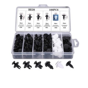 Zestaw spinek tapicerskich samochodowych 100 szt. + organizer