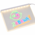 Podświetlana Tablica LED dla dzieci do Rysowania 30x20 cm Zestaw z Markerami