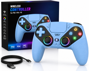 Bezprzewodowy Kontroler PAD do PS5 PS4 PC RGB
