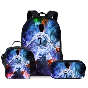 Plecak Szkolny Chłopięcy 3w1 CR7 Cristiano Ronaldo Cieszynka Torba Piórnik