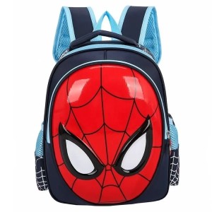 Plecak Szkolny Spider-Man 3D dla Chłopca A4 Duży Plecak Dziecięcy Czerwono-Niebieski