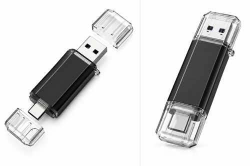 Pendrive OTG USB 3.0 + USB-C 1TB Metalowa Pamięć Flash do Smartfona i Komputera