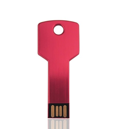 Pendrive 64GB Klucz USB Metalowy Pamięć Przenośna do Kluczy Czerwony