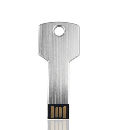 Pendrive 64GB Klucz USB Metalowy Pamięć Przenośna do Kluczy Srebrny
