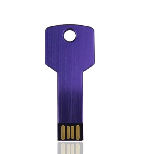 Pendrive 64GB Klucz USB Metalowy Pamięć Przenośna do Kluczy Fioletowy