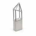 Pendrive 64GB Biżuteryjny USB Ozdobny Kryształ Diament Metalowy Srebrny