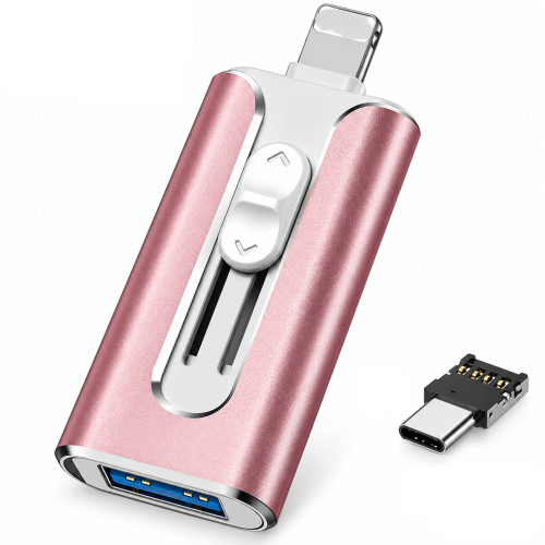 Pendrive do Telefonu iPhone Android USB 3.0 OTG 4w1 Różowy
