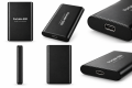 Dysk Zewnętrzny SSD 2TB USB-C Portable Slim Metalowy Czarny