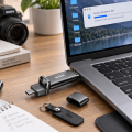 Dysk Zewnętrzny SSD SSK SD301 550MB/s USB-C USB 3.2 2w1 + Etui