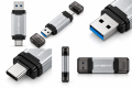 Pendrive do Telefonu USB 3.0 Type-C WANSENDA OTG 2w1 Pamięć Flash Srebrny