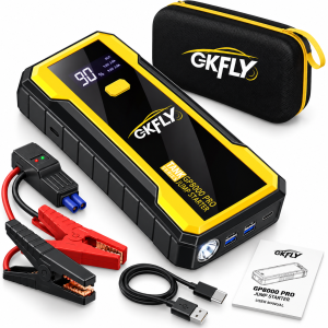 Booster Jump Starter GKFLY GP8000 PRO 8000A Powerbank + Kable Etui Zestaw
