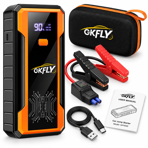 Urządzenie Rozruchowe Booster GKFLY 4000A LCD Jump Starter do Samochodu