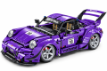 Klocki Technic Samochód Sportowy Fioletowy 911 RWB Skala 1:10 2088 Elementów