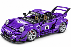 Klocki Technic Samochód Sportowy Fioletowy 911 RWB Skala 1:10 2088 Elementów