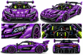 Klocki Technic Samochód Sportowy Fioletowy Supercar Cabrio 3568 Pcs