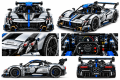 Klocki Technic Samochód Sportowy TOYLINX Supercar 1:8 Srebrny 3526 Elementów