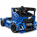 Klocki Technic Ciągnik Siodłowy Ciężarówka Wyścigowa Niebieska 1182 Pcs