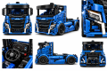 Klocki Technic Ciągnik Siodłowy Ciężarówka Wyścigowa Niebieska 1182 Pcs