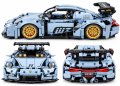 Klocki Technic Samochód Sportowy Porsche 911 GT3 RS Szary 1456 Elementów