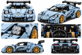 Klocki Technic Samochód Sportowy Porsche 911 GT3 RS Szary 1456 Elementów
