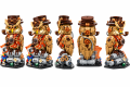 Klocki zabawka dla dzieci Sowa Detektyw Steampunk Figurka Ptak