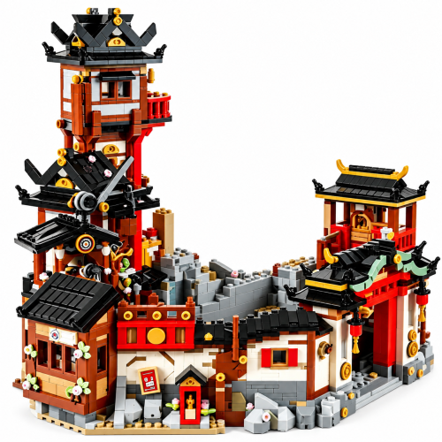 Klocki NINJAGO Świątynia Pagoda Ninja Zestaw Dla Dzieci 4851 Szt