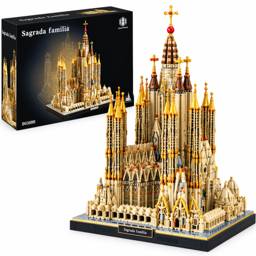 Klocki dla dzieci Architektura Bazylika Sagrada Familia Barcelona Katedra